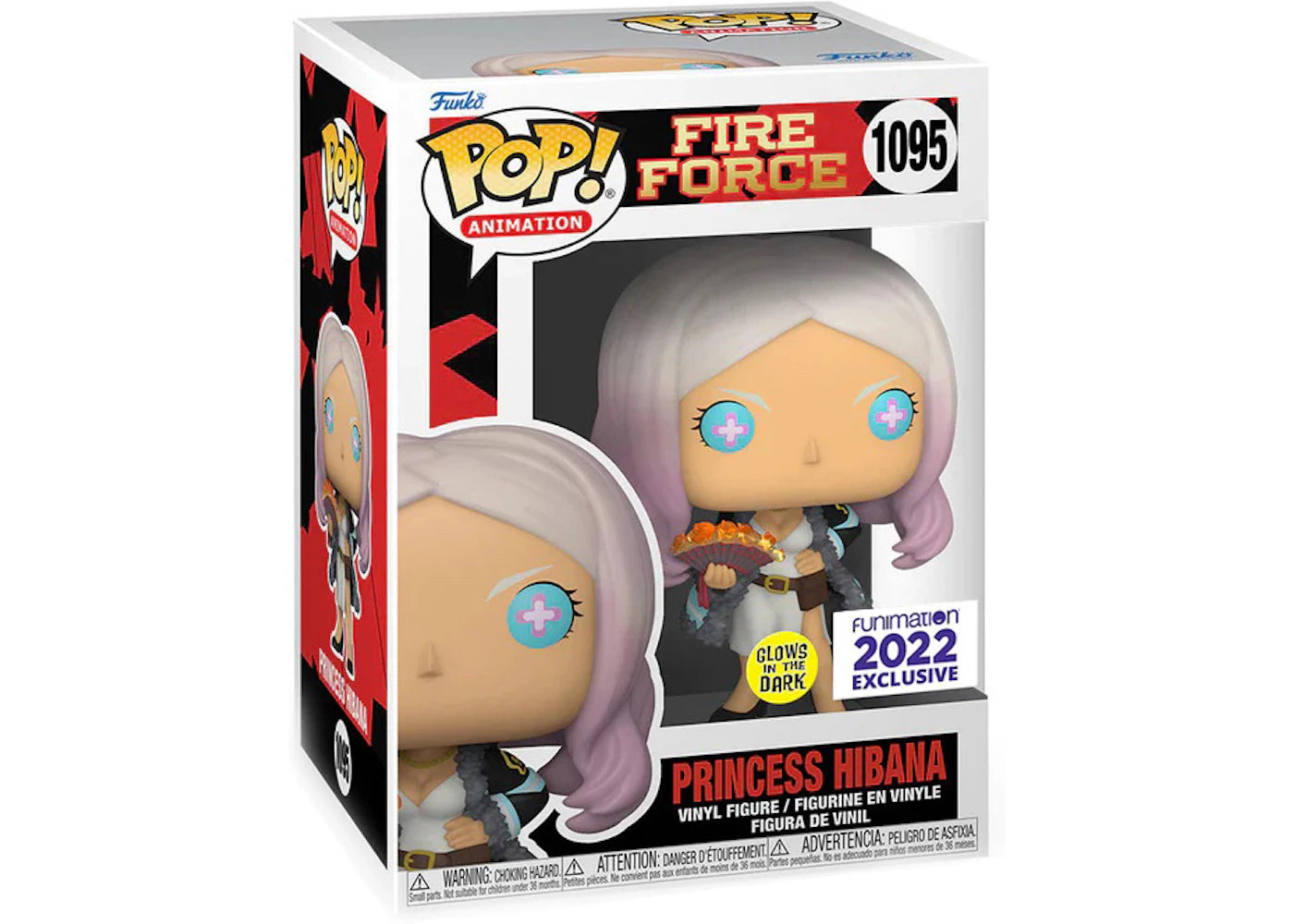 Funko Pop! Animation Fire Force Princess Hibana GITD 2022 Funimation Exclusive Figure #1095