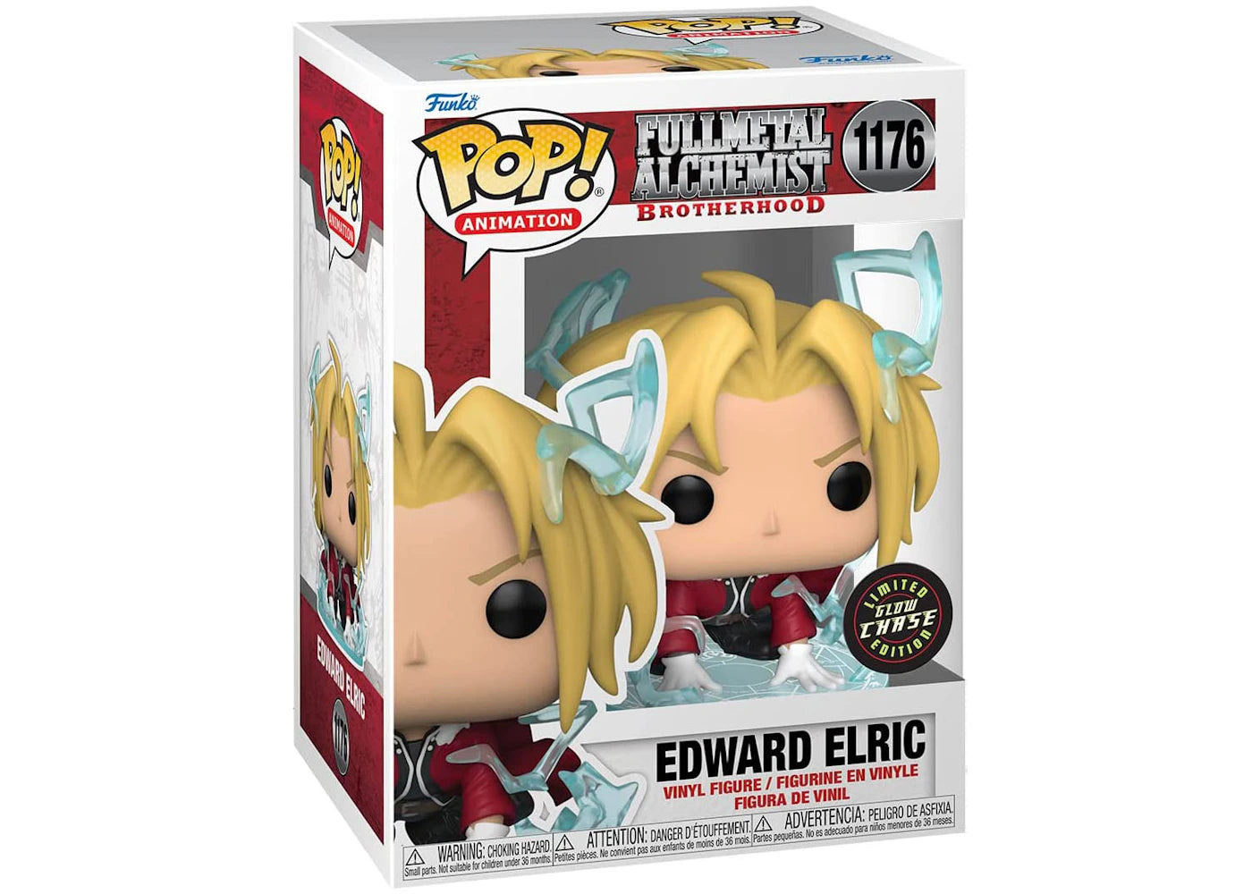 Funko Pop! Animation Full Metal Alchemist Brotherhood Edward Elric GITD Chase Exclusive Figure #1176