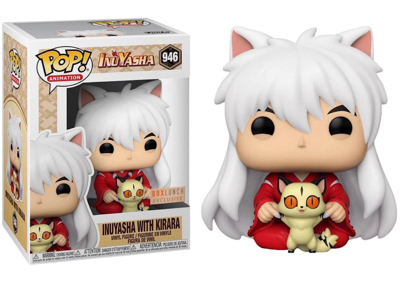 Funko Pop! Animation InuYasha (InuYasha With Kirara) Box Lunch Exclusive Figure #946
