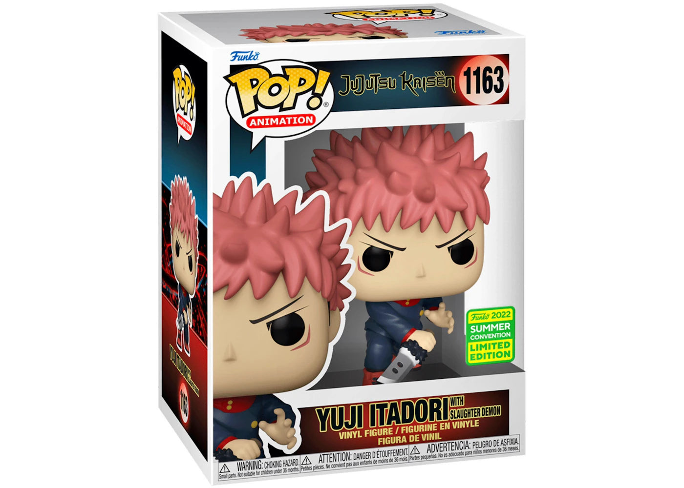 Funko Pop! Animation Jujutsu Kaisen Yuji Itadori with Slaughter Demon 2022 Summer Convention Exclusive Figure #1163