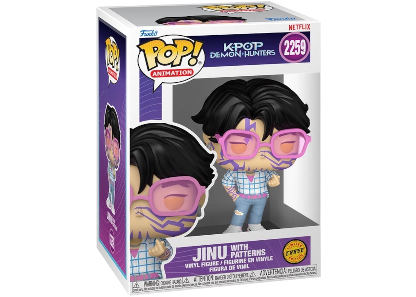 Funko Pop! Animation K-Pop Demon Hunters Jinu with Patterns Chase Figure #2259