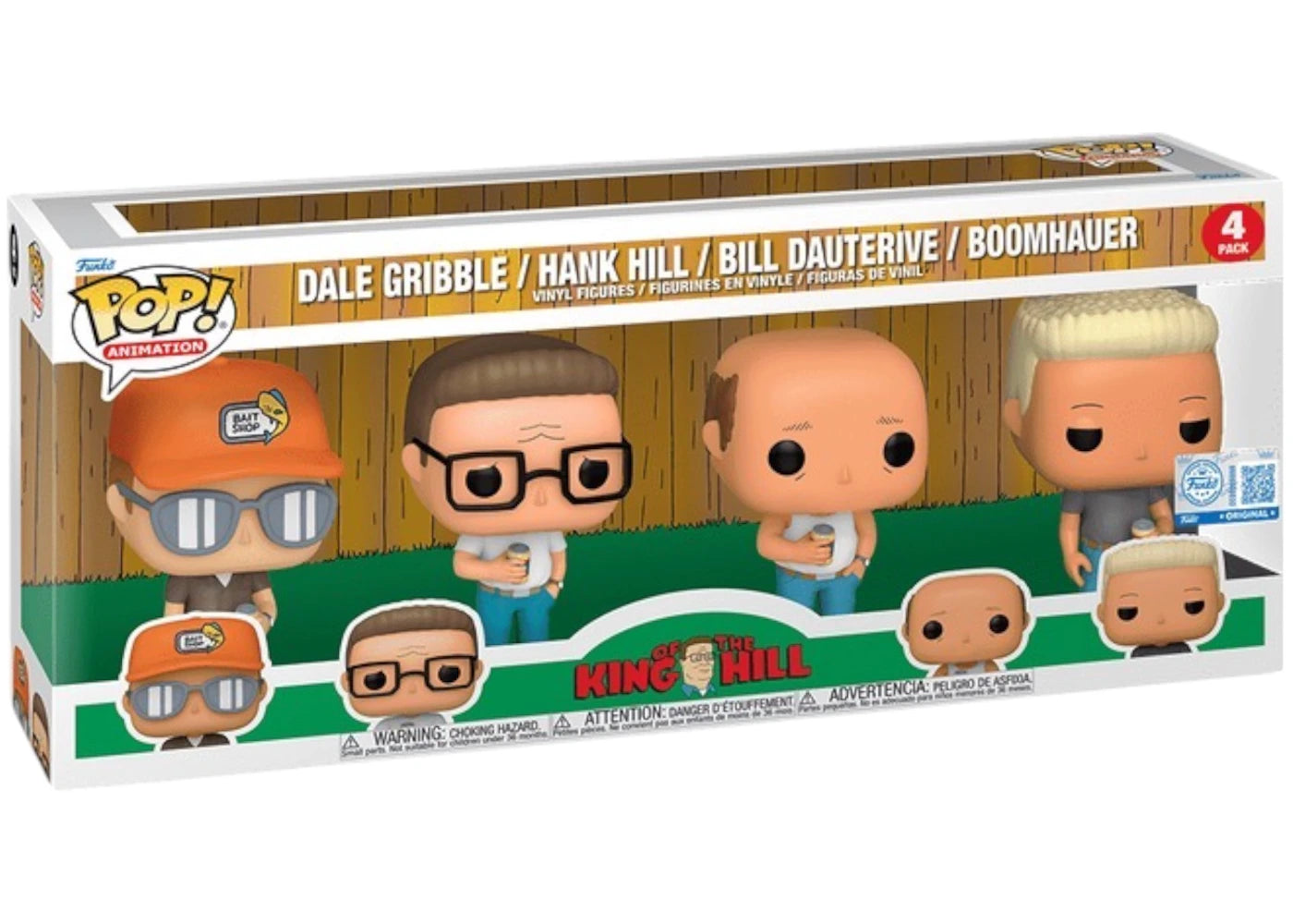 Funko Pop! Animation King of The Hill Funko Exclusive 4 Pack