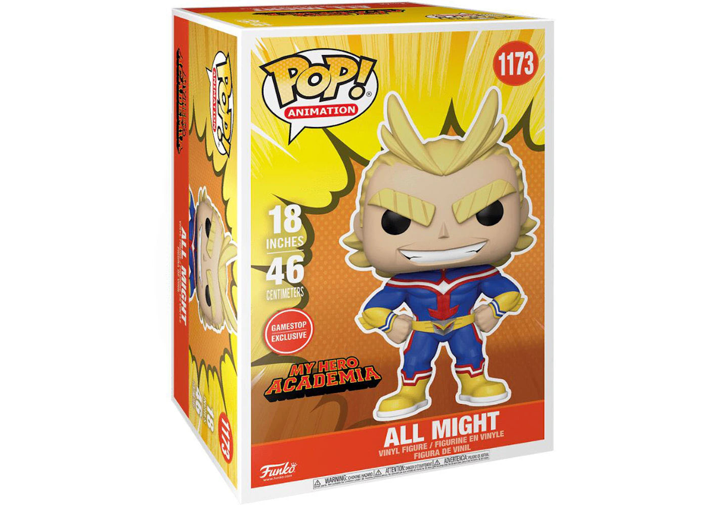 Funko Pop! Animation My Hero Academia All Might 18 Inch GameStop Exclusive Figure #1173