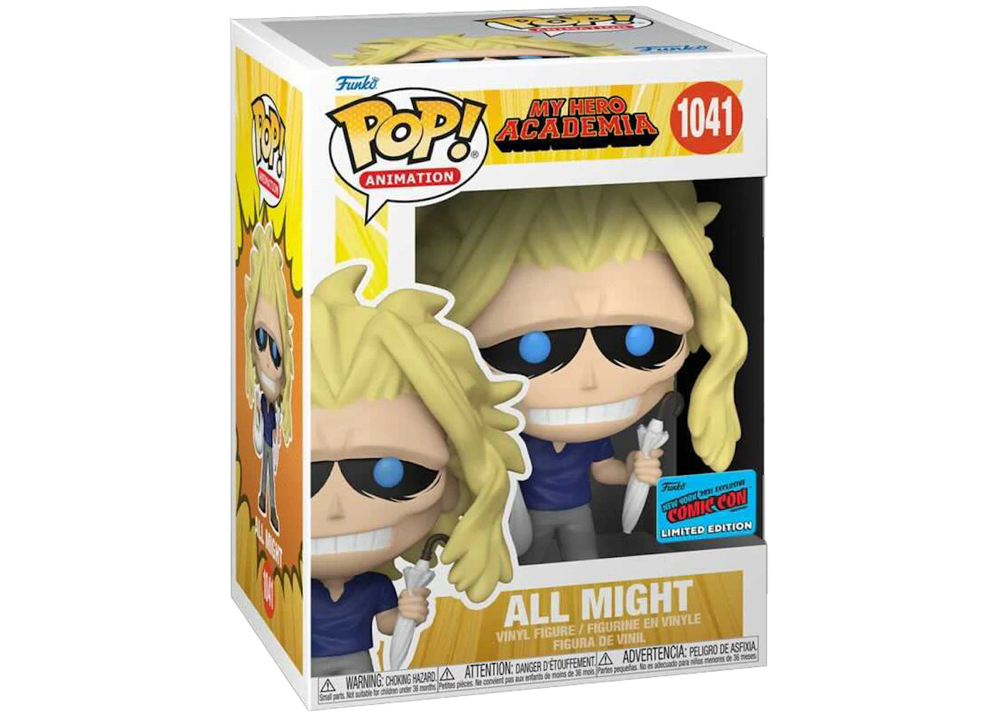 Funko Pop! Animation My Hero Academia All Might 2021 NYCC Exclusive Figure 1041