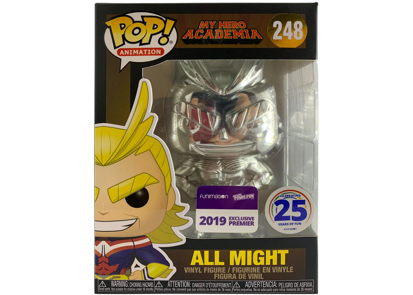 Funko Pop! Animation My Hero Academia All Might Funimation New York Comic Con 2019 Exclusive Premier Figure #248