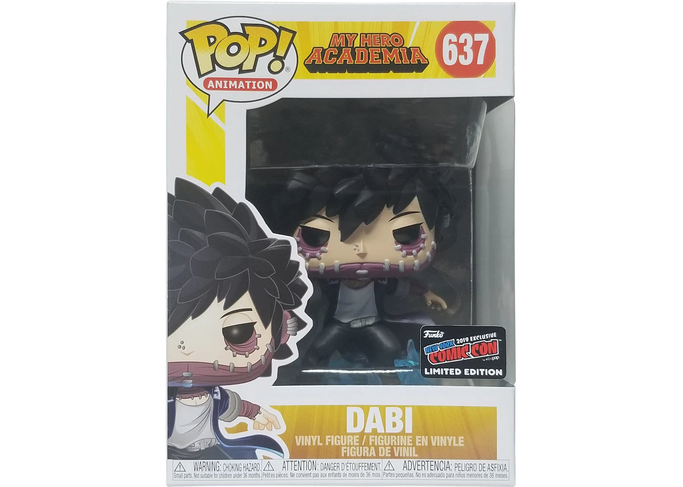 Funko Pop! Animation My Hero Academia Dabi NYCC Figure #637
