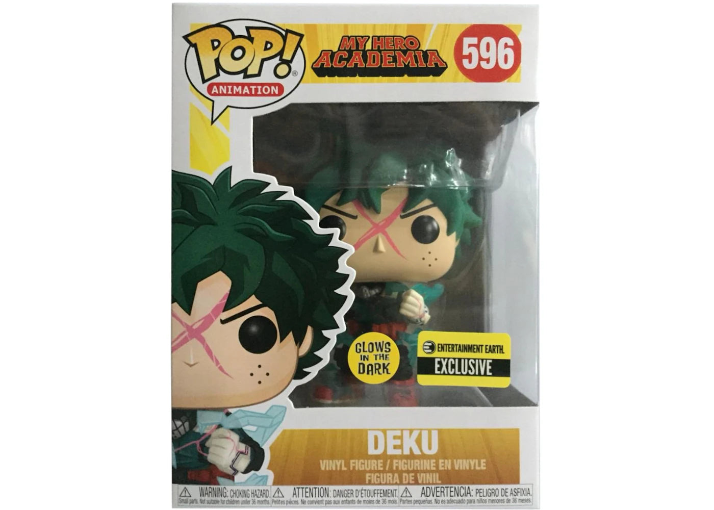 Funko Pop! Animation My Hero Academia Deku (Glow) Entertainment Earth Exclusive Figure #596