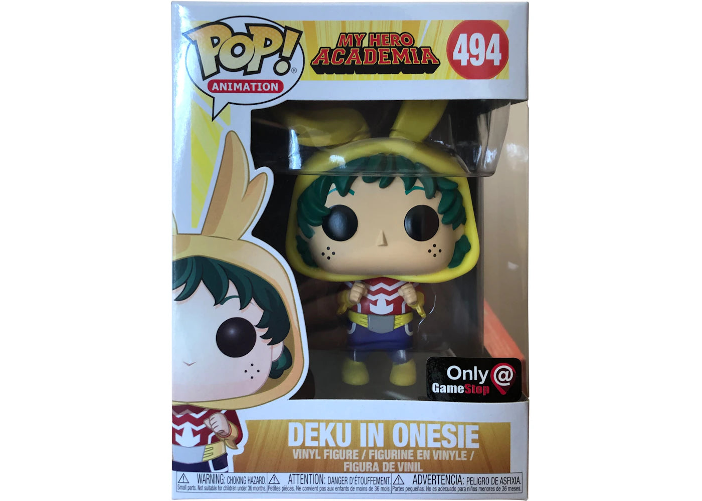 Funko Pop! Animation My Hero Academia Deku in Onesie Game Stop Exclusive Figure #494