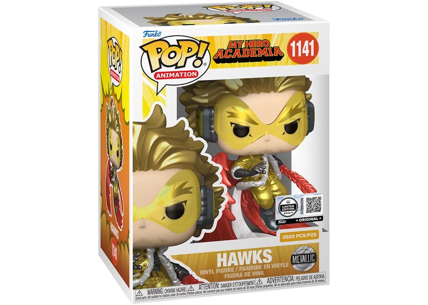 Funko Pop! Animation My Hero Academia Pop! Hawks (Metallic) Limited Edition Figure #1141
