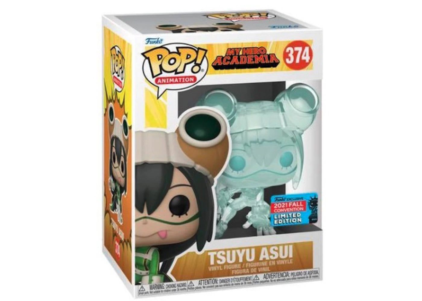 Funko Pop! Animation My Hero Academia Tsuyu Asui 2021 Fall Convention Exclusive Figure #374