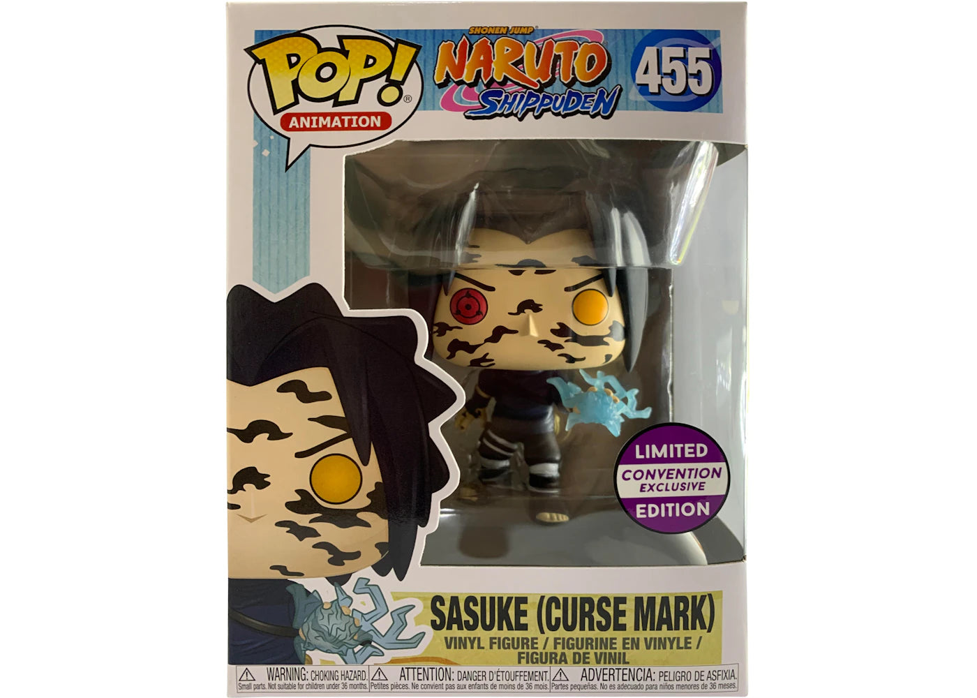 Funko Pop! Animation Nartuo Shippuden Sasuke (Curse Mark) Convention Exclusive Figure #455