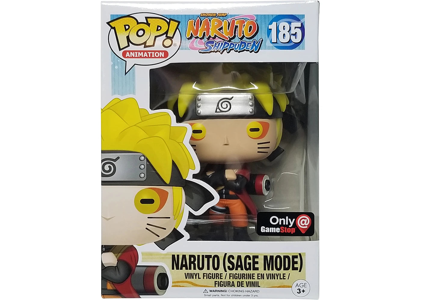 Funko Pop! Animation Naruto Shippuden Naruto (Sage Mode) Gamestop Exclusive Figure #185