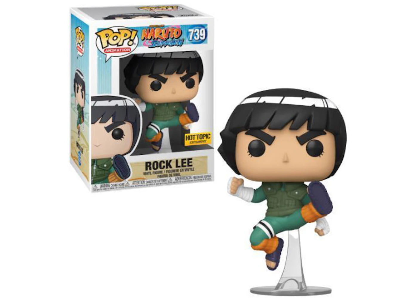 Funko Pop! Animation Naruto Shippuden Rock Lee Hot Topic Exclusive Figure #739