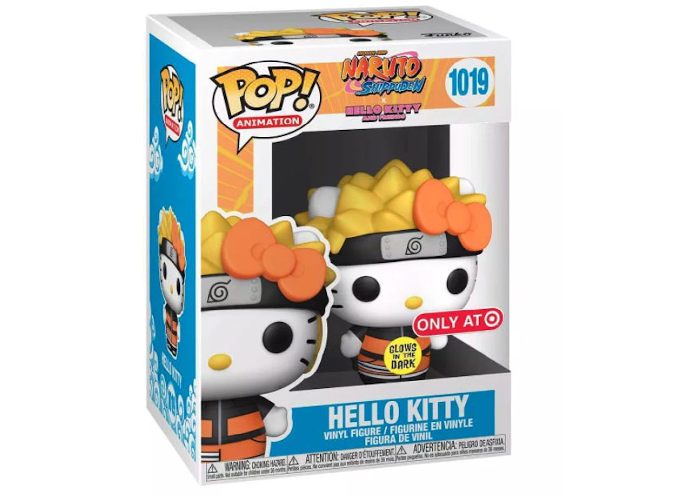 Funko Pop! Animation Naruto Shippuden x Hello Kitty And Friends Hello Kitty GITD Target Exclusive Figure #1019