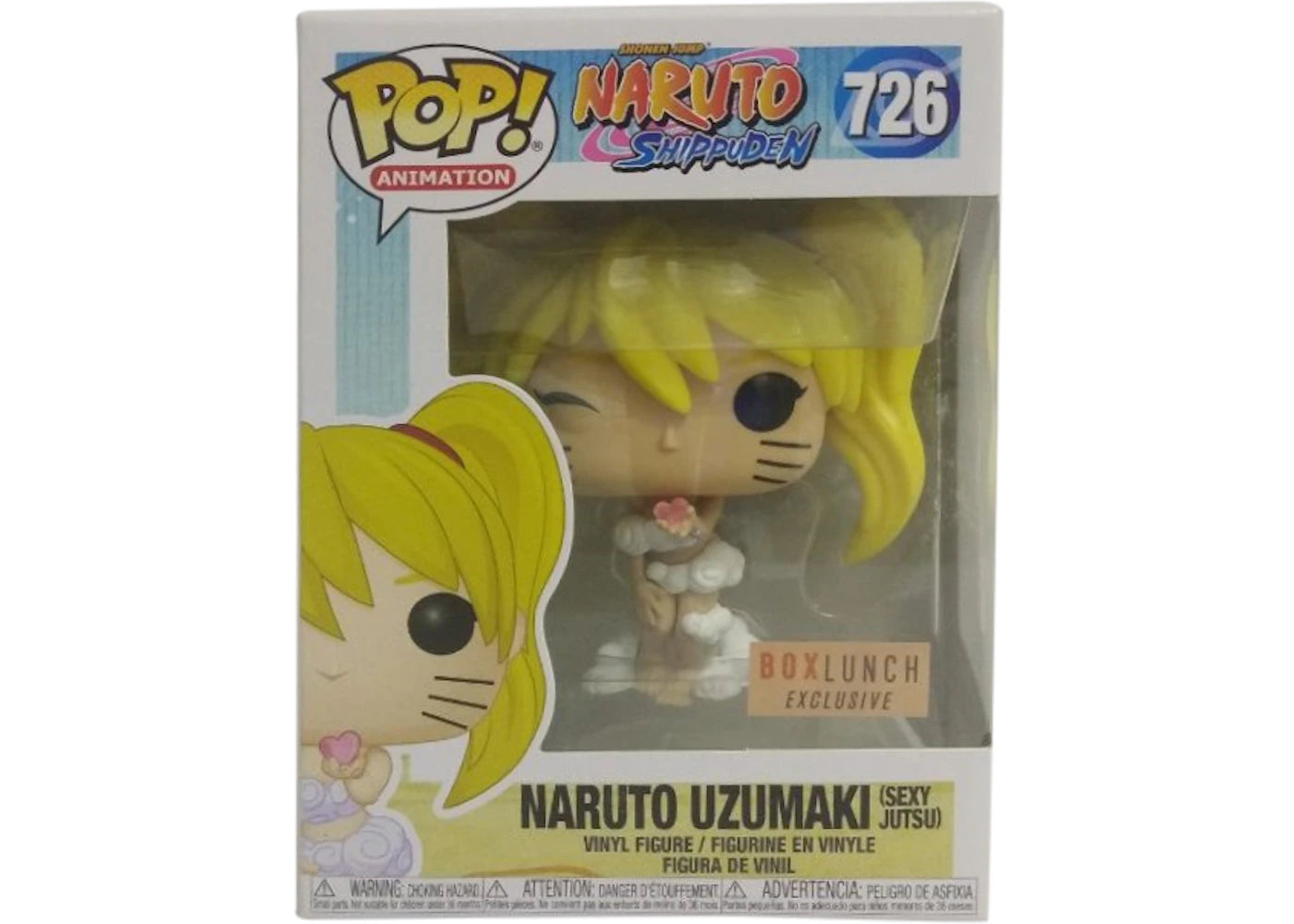 Funko Pop! Animation Naurto Shippuden Naurto Uzumaki (Sexy Jutsu) Box Lunch Exclusive Figure #726