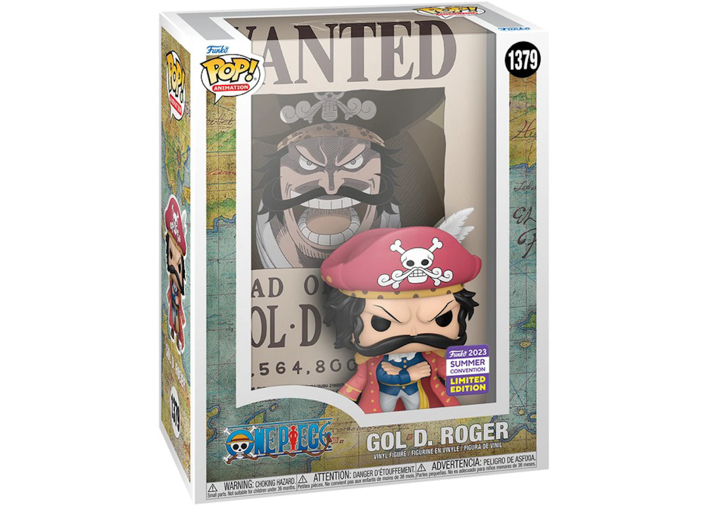 Funko Pop! Animation One Piece Poster Gol D. Roger Summer Convention Edition Figure #1379