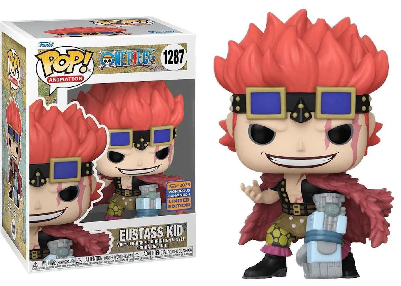 Funko Pop! Animation One Piece Eustass Kid 2023 Wondrous Convention Exclusive Figure #1287