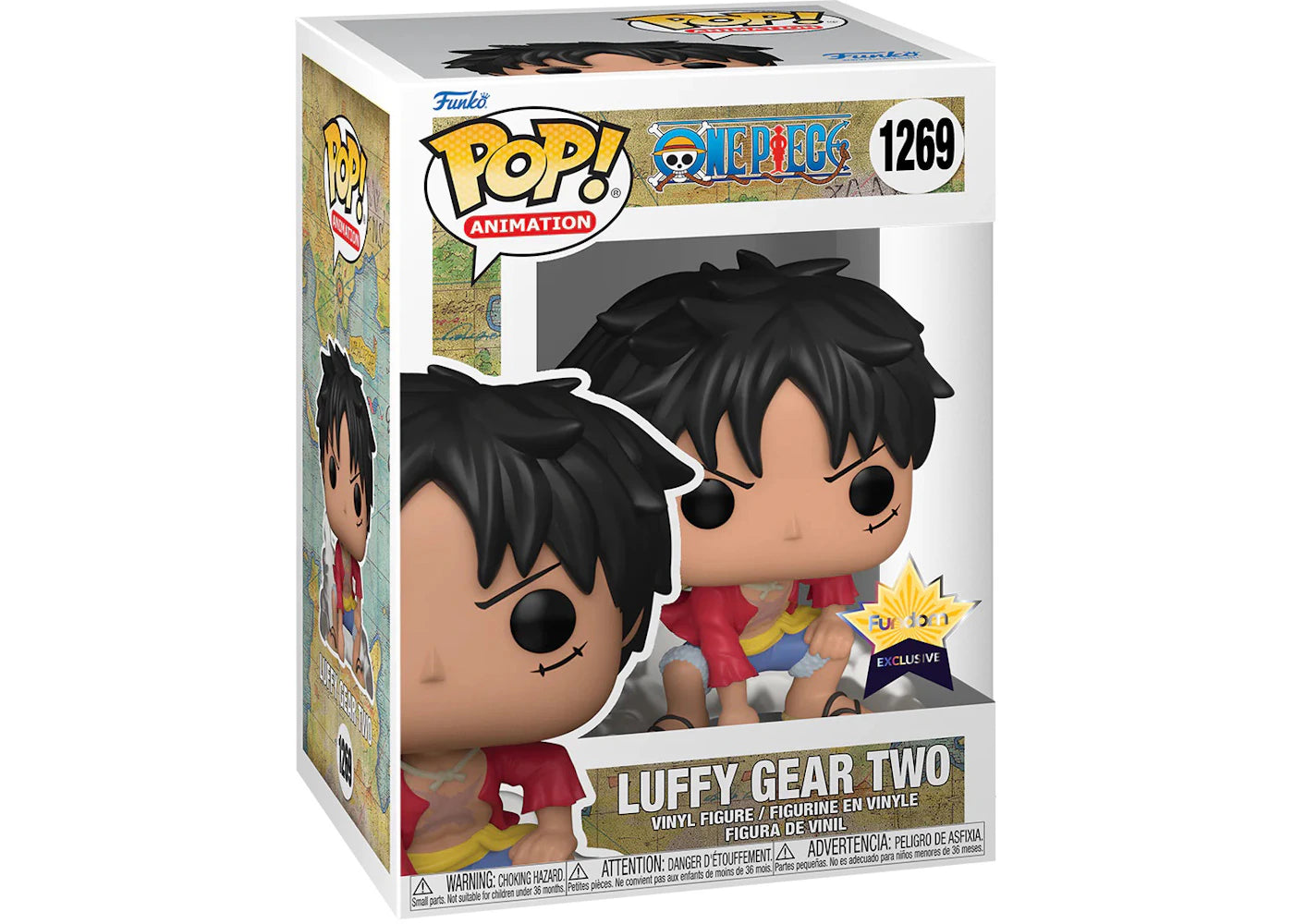 Funko Pop! Animation One Piece Luffy Gear Two Fundom Exclusive Figure #1269