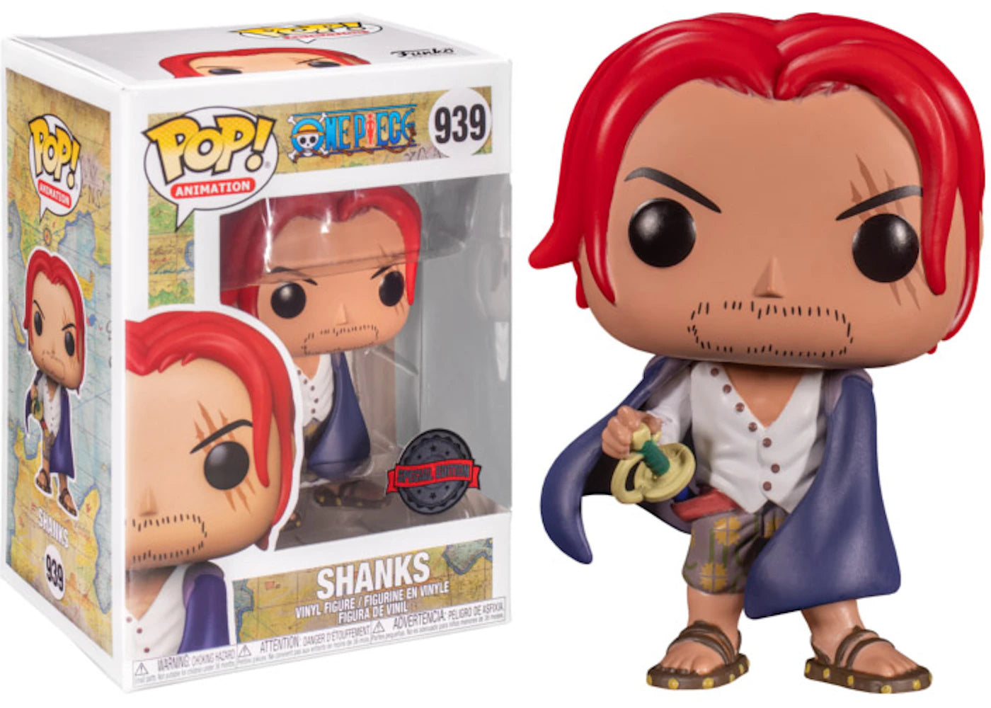 Funko Pop! Animation One Piece Shanks Speical Edition Figure #939