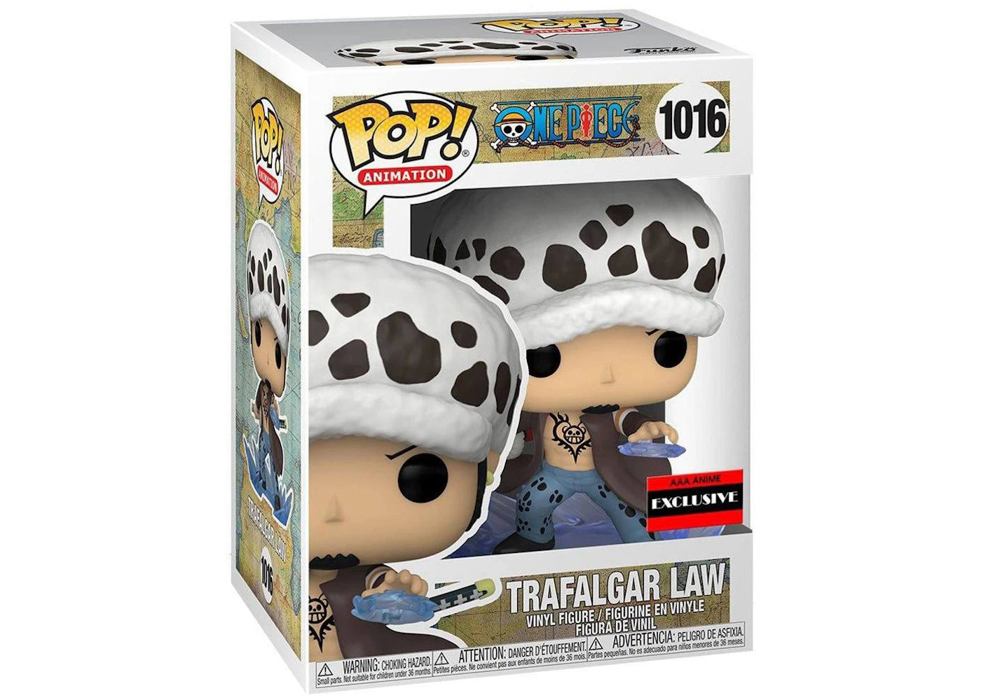 Funko Pop! Animation One Piece Trafalgar Law AAA Anime Exclusive Figure #1016