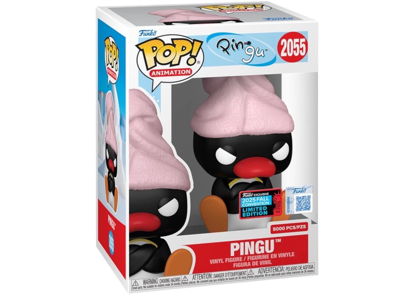 Funko Pop! Animation Pingu (Bath Towel) with Protector 2024 Fall Convention LE #2055