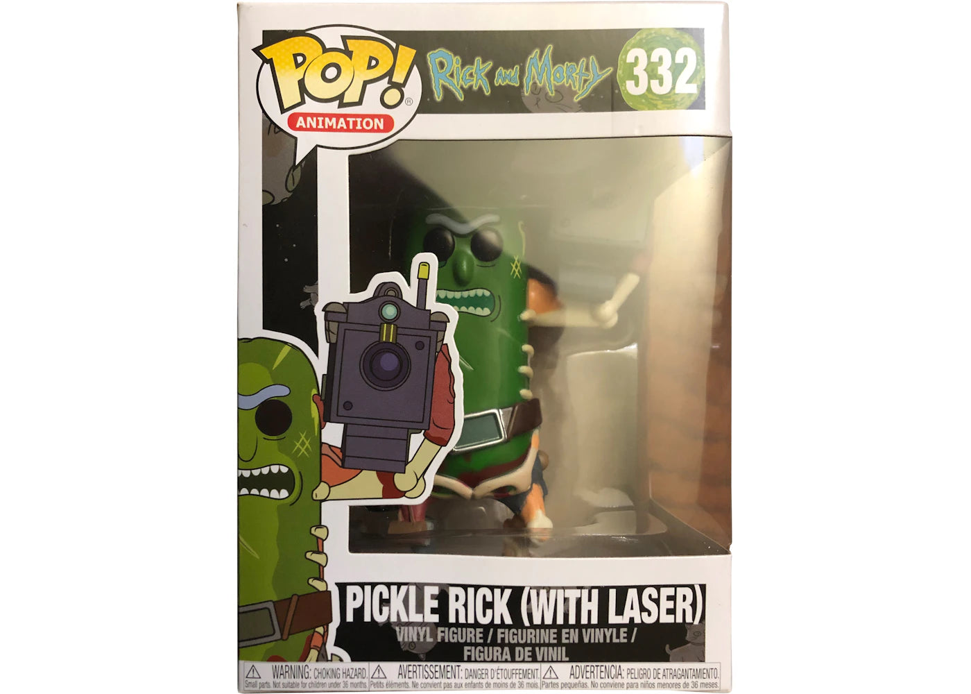 Funko Pop! Animation Rick and Morty Pickle Rick (with Laser) Figure #332