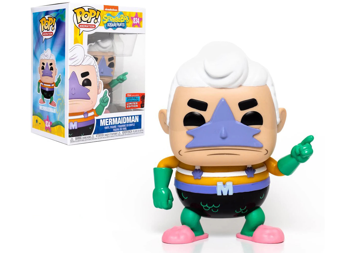 Funko Pop! Animation Spongebob Squarepants Mermaid Man Fall Convention Exclusive Figure #834
