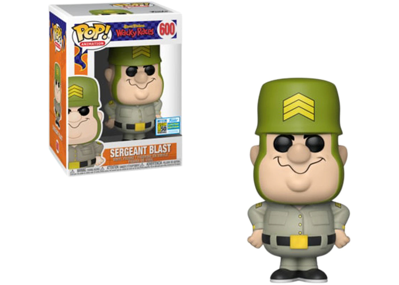 Funko Pop! Animation Wacky Races Sergeant Blast SDCC Funko Exclusive Figure #600