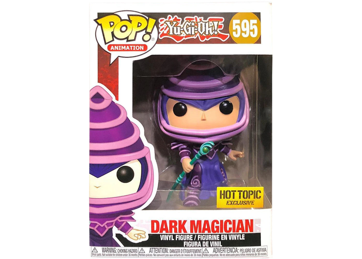 Funko Pop! Animation Yu-Gi-Oh! Dark Magician Hot Topic Exclusive Figure #595