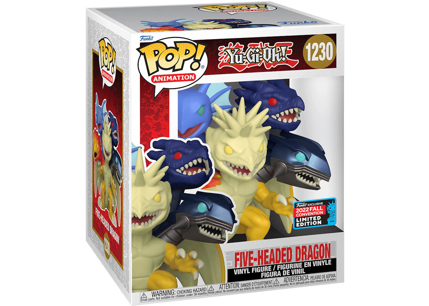 Funko Pop! Animation Yu-Gi-Oh Five-Headed Dragon 2022 Fall Convention Exclusive Figure #1230