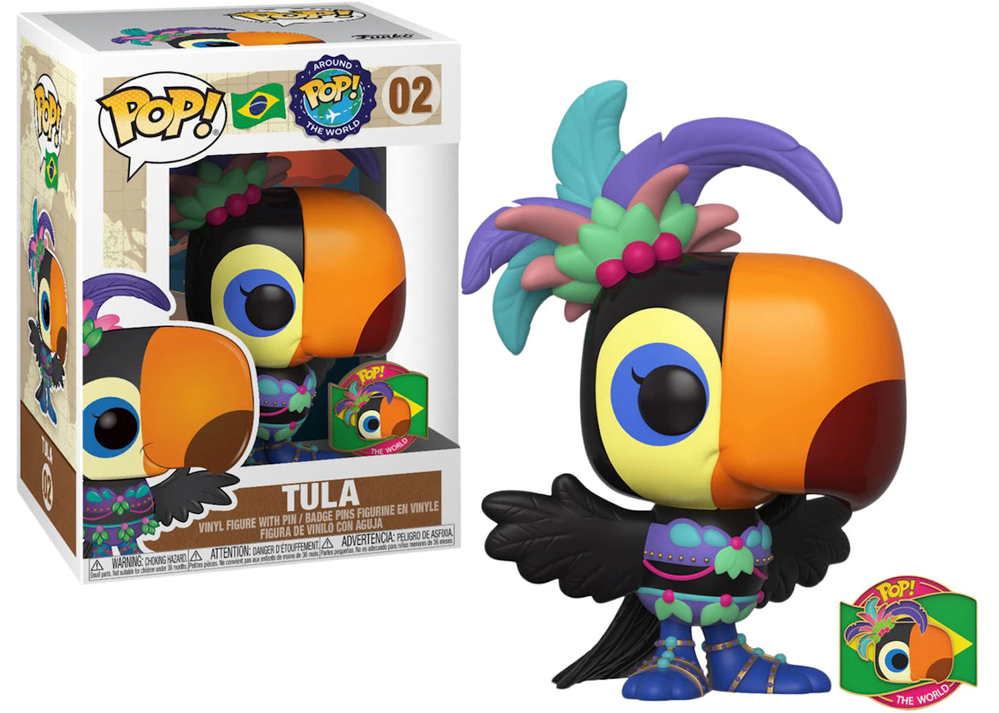 Funko Pop! Around the World Funko Tula with Pin Brazil Figure #02