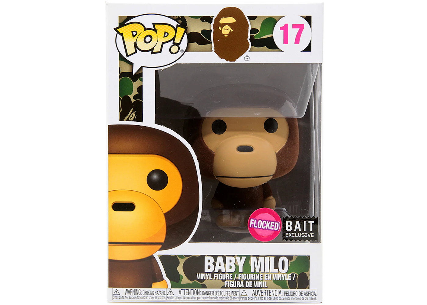 Funko Pop! BAPE Baby Milo (Flocked) Bait Exclusive Figure #17