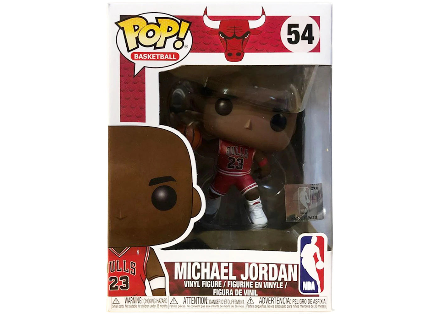 Funko Pop! Basketball Bulls Michael Jordan Red Jersery NBA Sticker Figure #54
