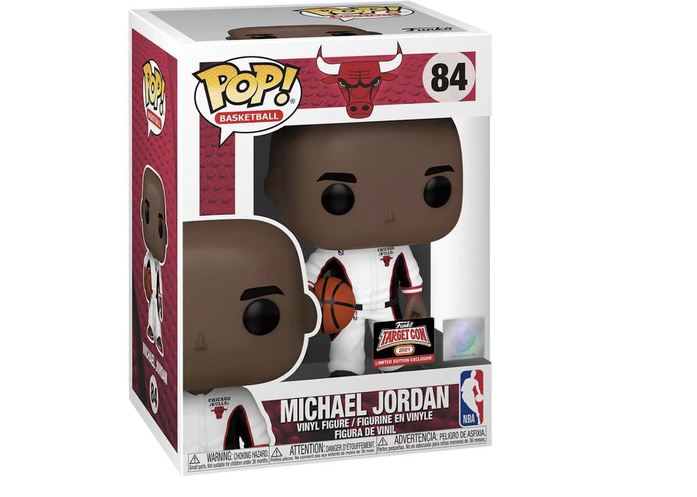 Funko Pop! Basketball Chicago Bulls Michael Jordan (White Warmup) Target Con Exclusive Figure #84
