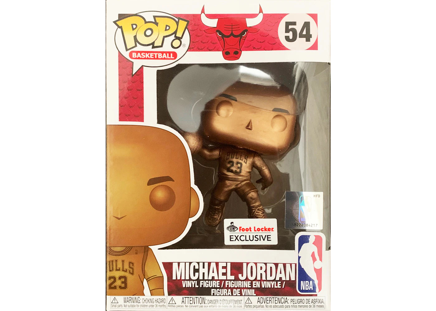 Funko Pop! Basketball NBA Bulls Michael Jordan (Bronze) Foot Locker Exclusive Figure #54