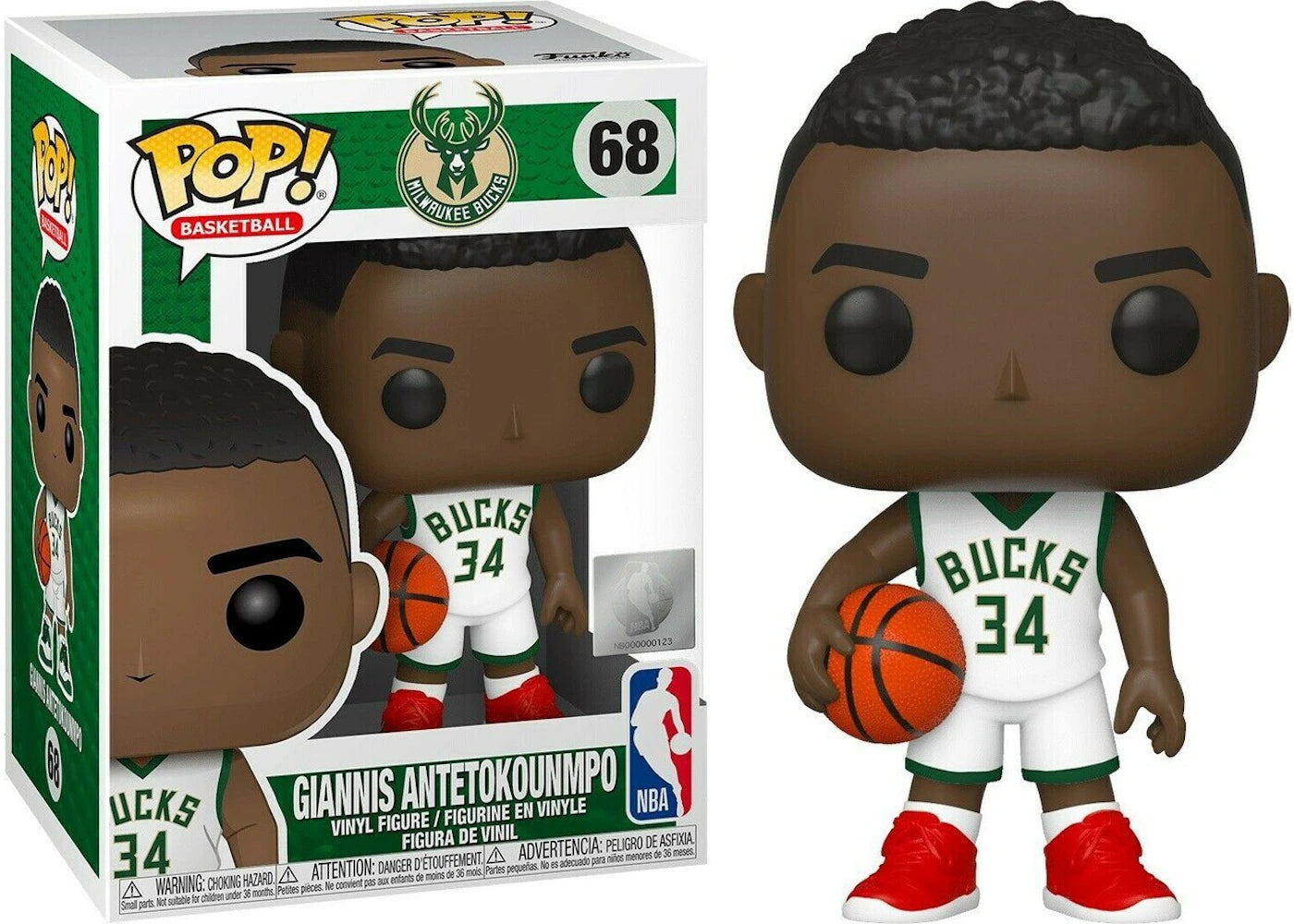 Funko Pop! Basketball NBA Giannis Antetokounmpo Figure #68