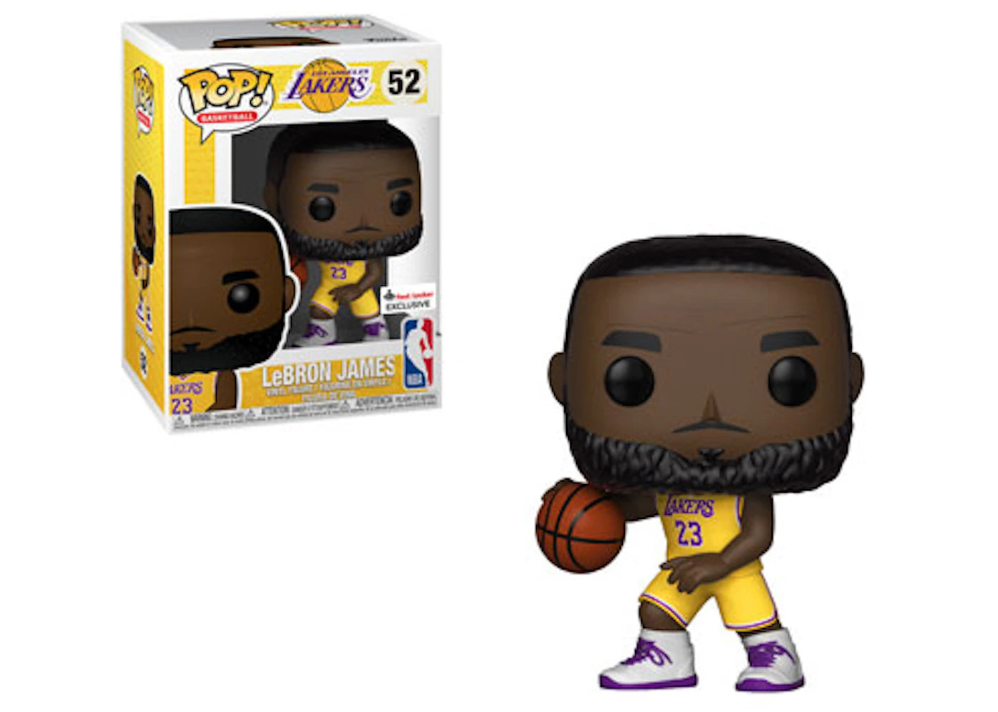 Funko Pop! Basketball NBA LeBron James Lakers (Yellow Jersey) Footlocker Exclusive Figure #52