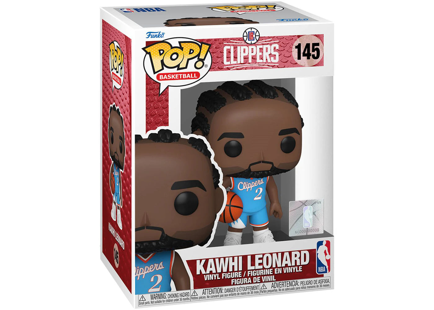 Funko Pop! Basketball NBA Los Angeles Clippers Kawhi Leonard (2021-22 City Edition Jersey) Figure #145