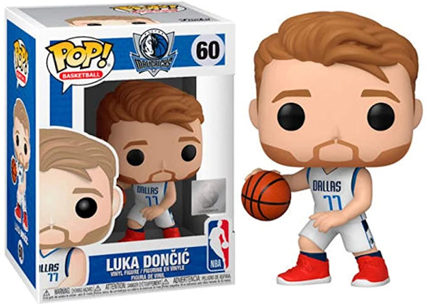 Funko Pop! Basketball NBA Luka Doncic (White Jersey) Figure #60