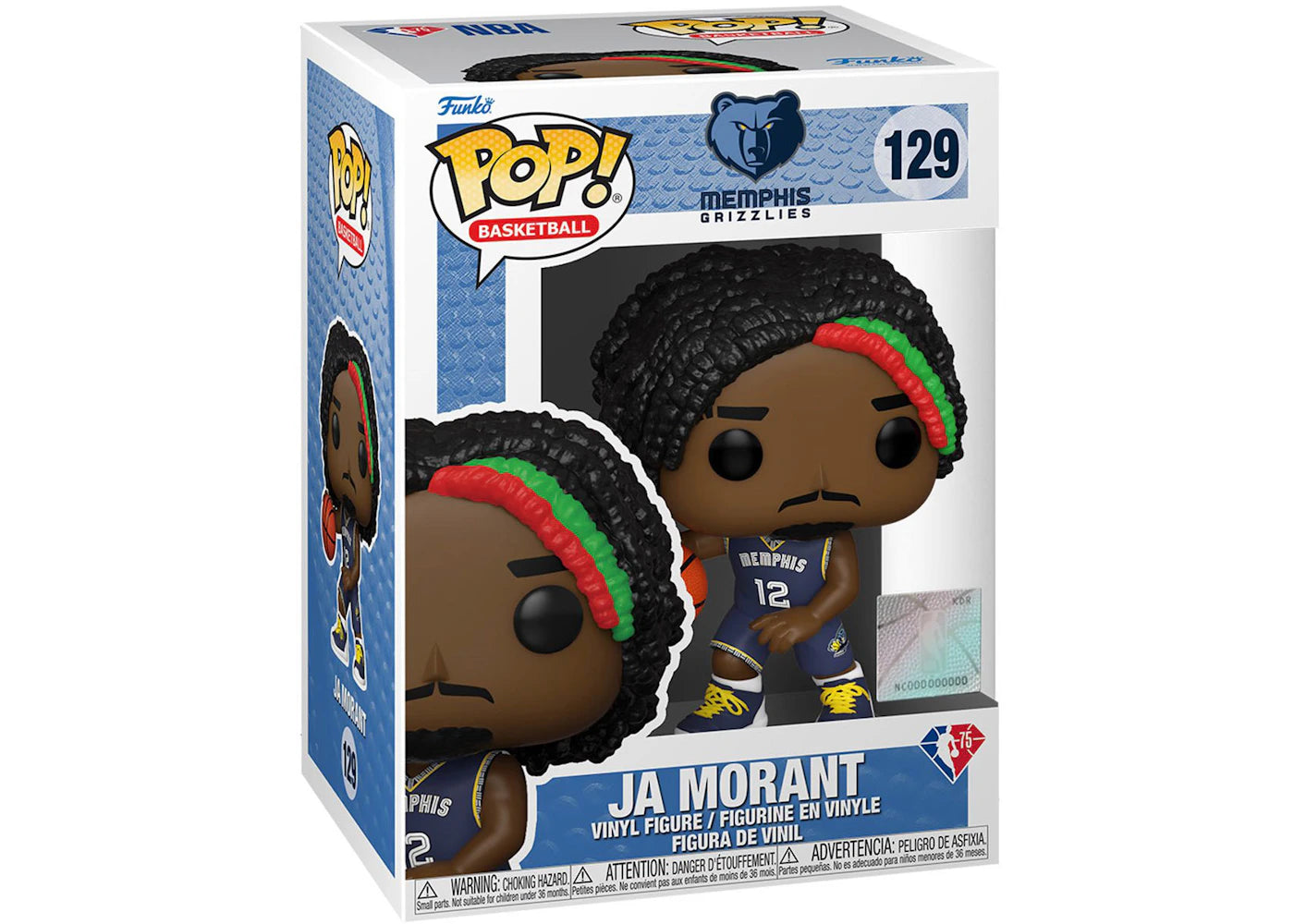 Funko Pop! Basketball NBA Memphis Grizzlies Ja Morant (City Edition Jersey) Figure #129