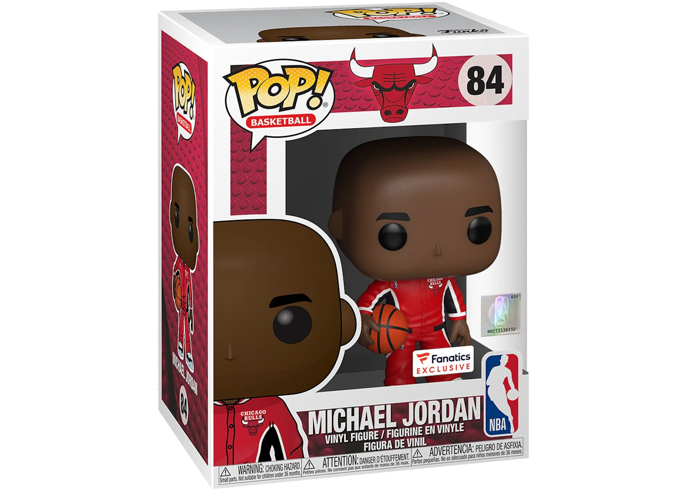Funko Pop! Basketball NBA Michael Jordan (Bulls Warmups) Fanatics Exclusive Figure #84