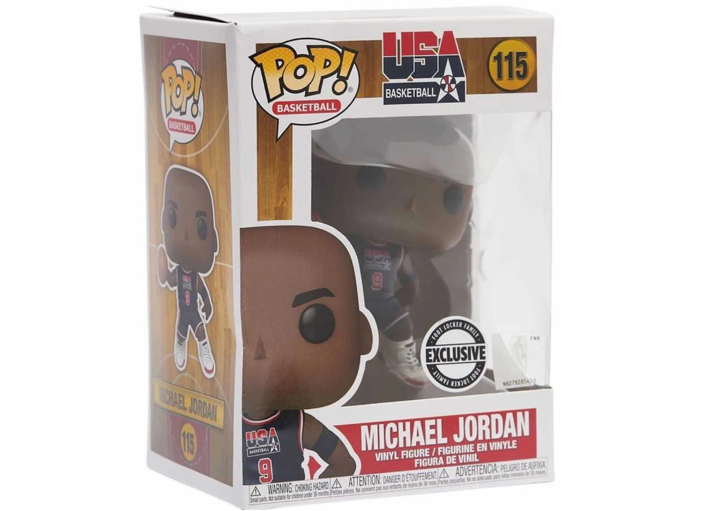 Funko Pop! Basketball USA Basketball Michael Jordan Foot Locker Family Exclusive Figure #115