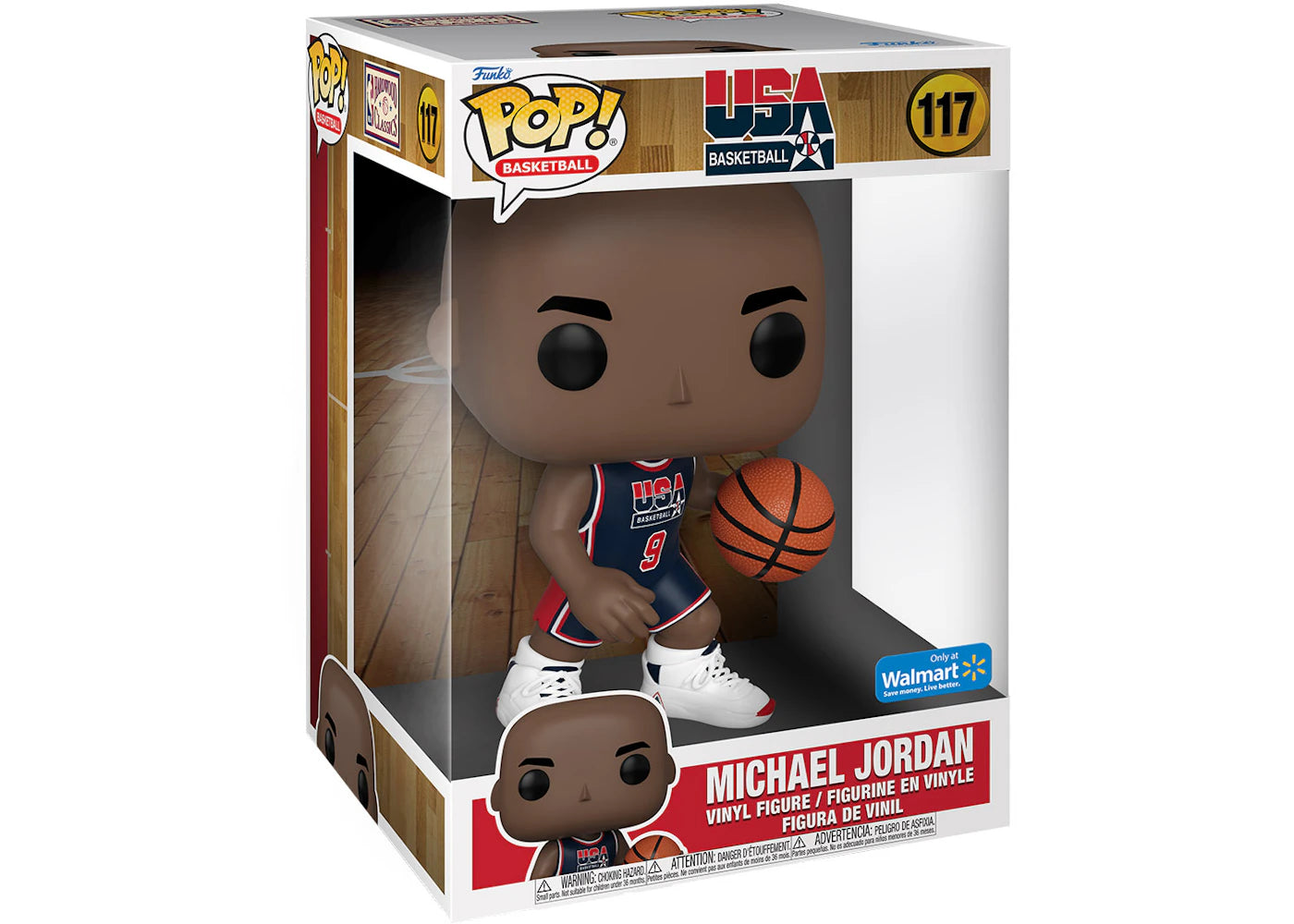 Funko Pop! Basketball USA Basketball Michael Jordan 10 Inch Walmart Exclusive Figure #117