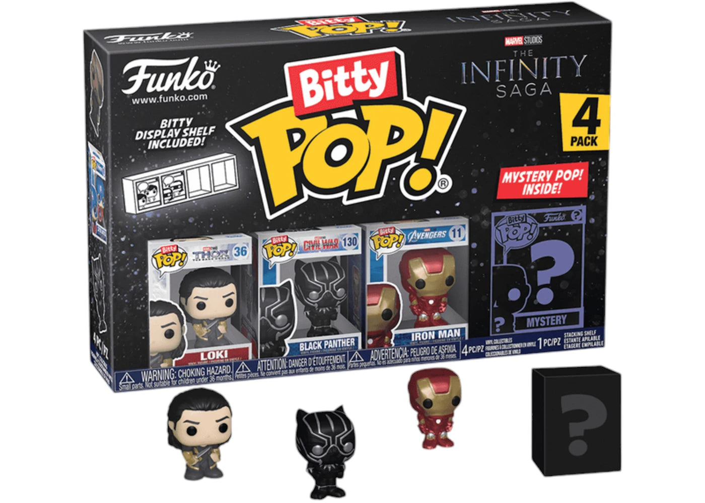 Funko Pop! Bitty Marvel the Infinity Saga 4 Pack Series 4