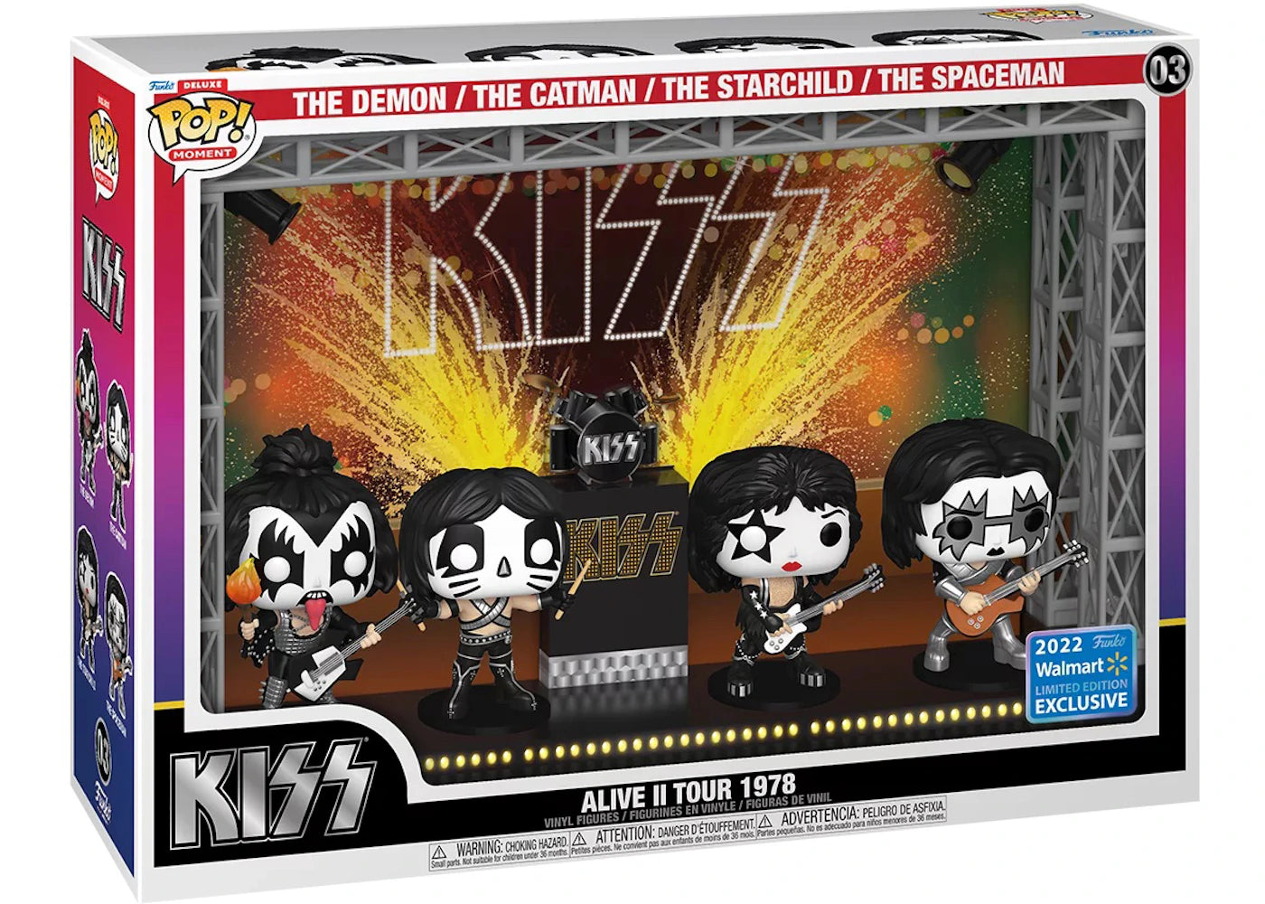 Funko Pop! Deluxe Moment Kiss Alive II Tour 1978 2022 Walmart Exclusive Figure #03