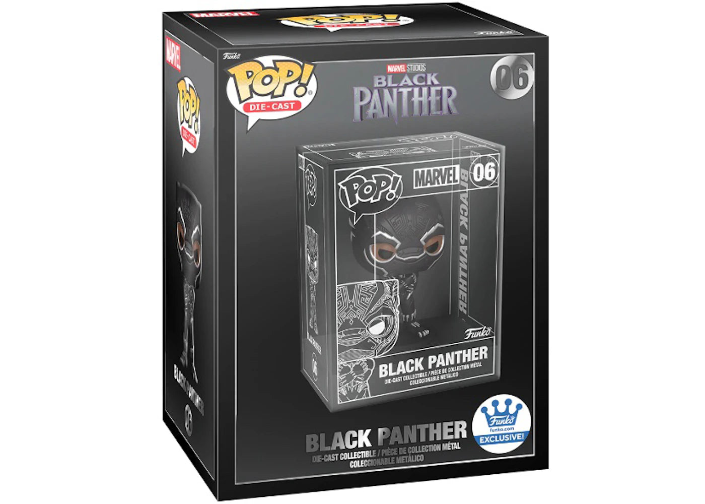 Funko Pop! Die-Cast Marvel Studios Black Panther Funko Shop Exclusive Figure #06