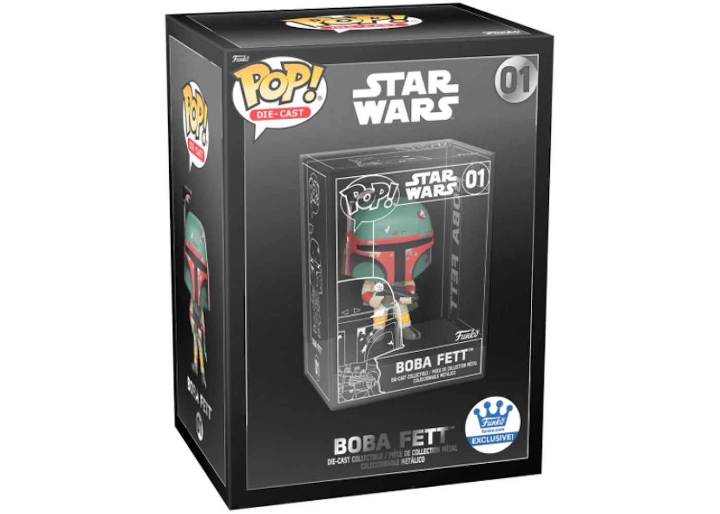 Funko Pop! Die-Cast Star Wars Boba Fett Funko Shop Exclusive Figure #01