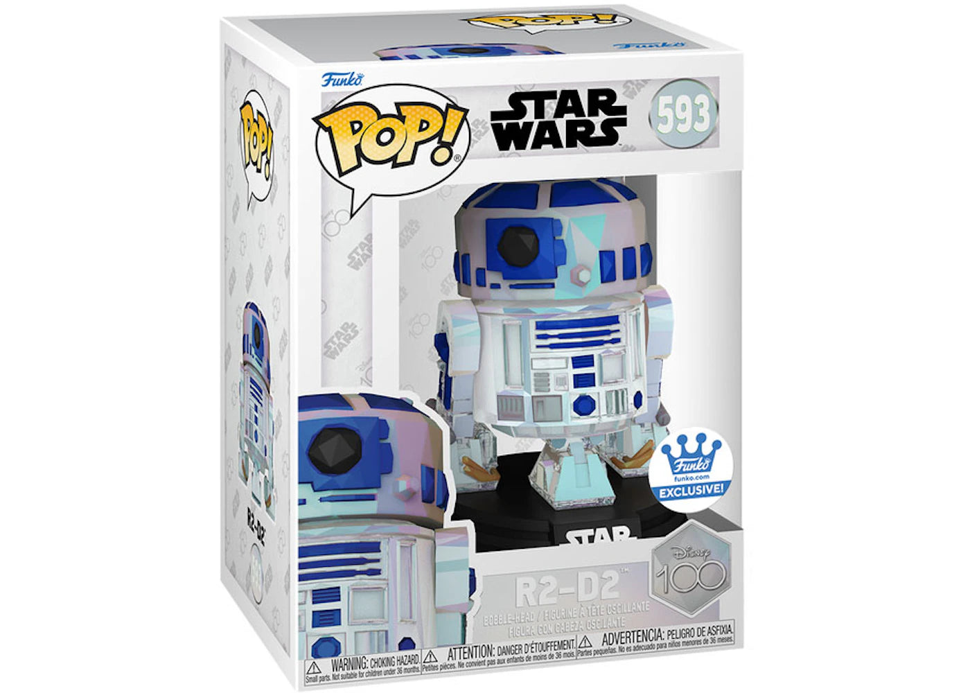Funko Pop! Disney 100 Star Wars R2-D2 Facet Funko Shop Exclusive Figure #593