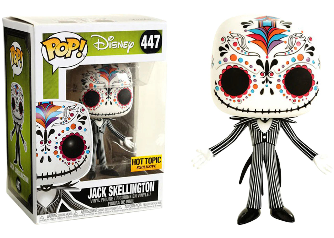 Funko Pop! Disney 25th Anniversary Jack Skellington Sugar Skull Hot Topic Exclusive Figure #447