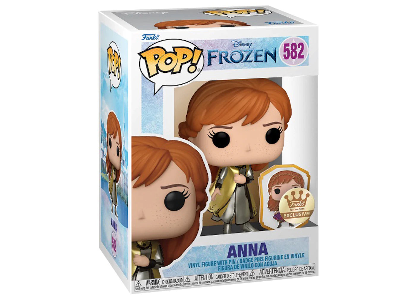 Funko Pop! Disney Frozen Anna with Pin Funko Shop Gold Label Exclusive Figure #582